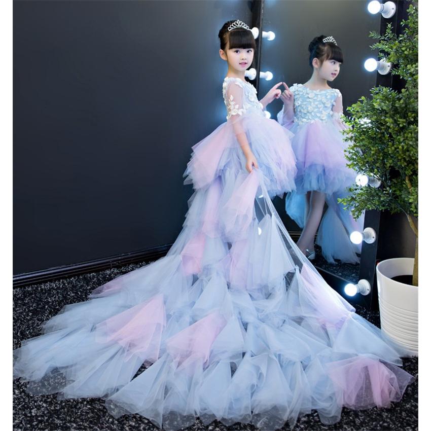 子供ドレス 発表会 結婚式 キッズ フォーマルドレス ワンピース 子供服 女の子 ロングドレス ブルー Ee Unila Ac Id