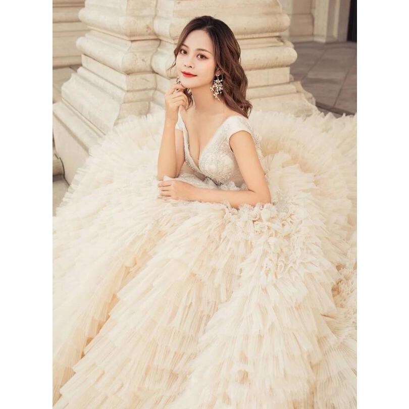 配送員設置送料無料 新作 姫系 ウェディングドレス 二次会 花嫁 ロングドレス ビスチェタイプ エンパイアドレス 綺麗 結婚式 プリンセス レース ドレスwedding Dress 気質アップ Homeofmalones Com