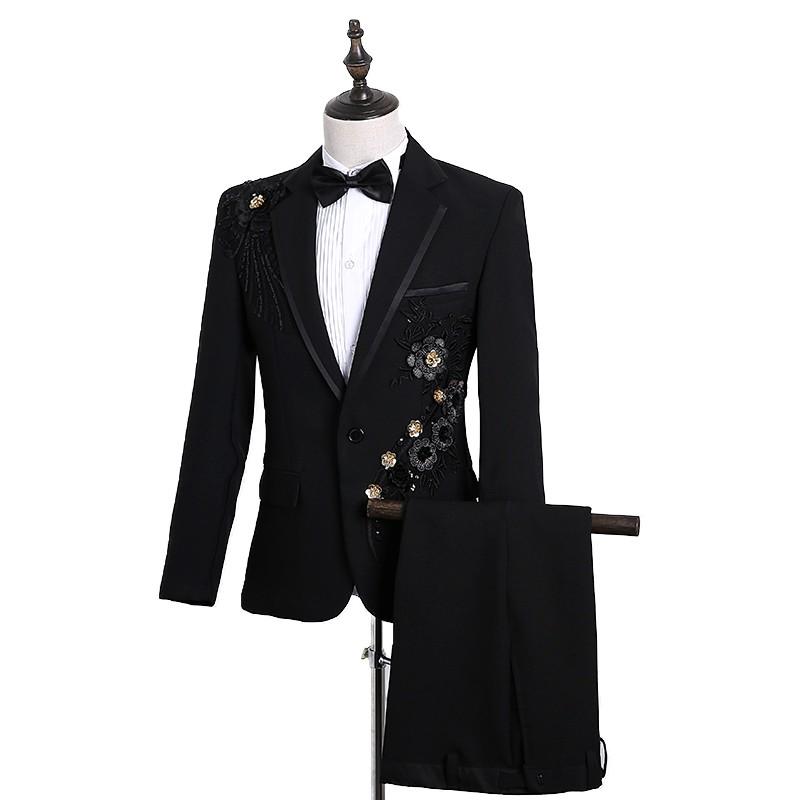 スリムスーツ 演出服 ズボン 2点上下セット メンズ ヒップホップ 宮廷服ジャケット ロック風 男性 トップス スパンコール コート 公爵 成人式 演奏会 Ycf55 Bigchancenet 通販 Yahoo ショッピング