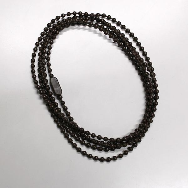 ボールチェーン 当店オリジナル専用 切り売り 1m〜5m ホワイト ブラウン ジョイント付 樹脂 オプション 単品 |  | 02