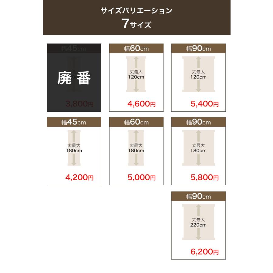 ロールスクリーン 既製品 チェーン 右操作 アイボリー 幅45cmx丈180cm