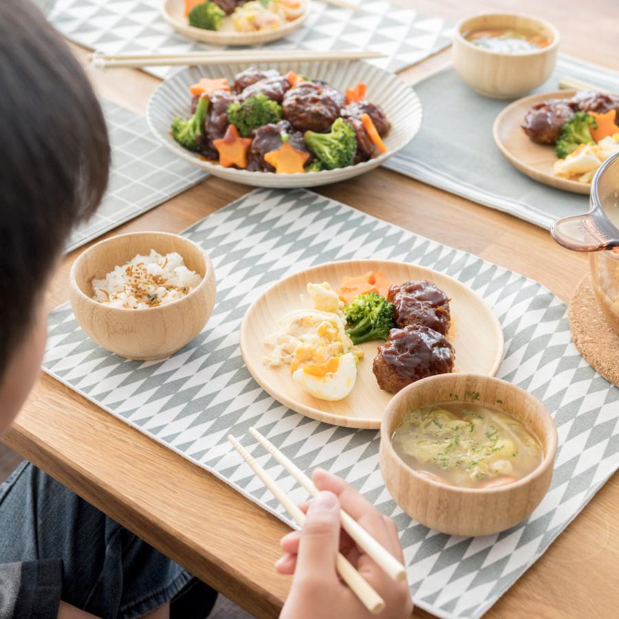 アグニー agney お食い初め 食器セット いろは 4点セット 男の子 女の子 ベビー 赤ちゃん 天然素材 日本製 食洗器対応 AG-127FM｜biget｜03