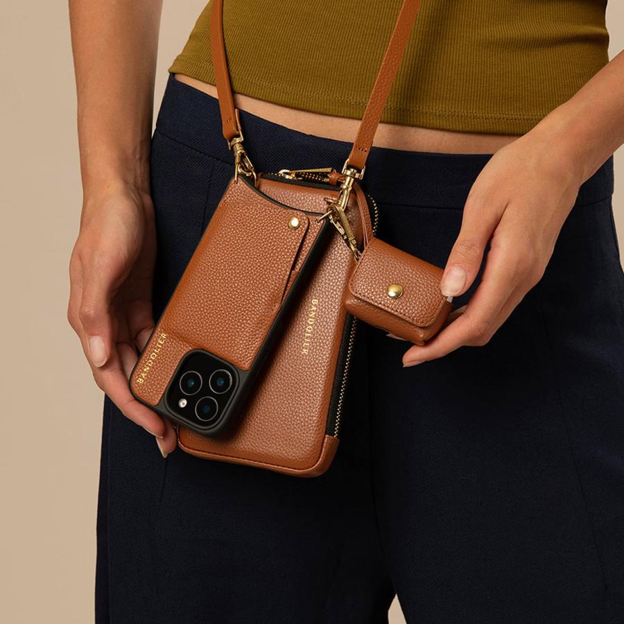 BANDOLIERブラウンショルダーケース Amazon.co.jp: BANDOLIER バンドリヤー iPhone 15 Pro Max