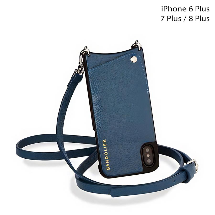 バンドリヤー iPhone8plus/7plus ブラック BANDOLIER BANDOLIER（バンドリヤー） スマホショルダー スマホケース iPhone