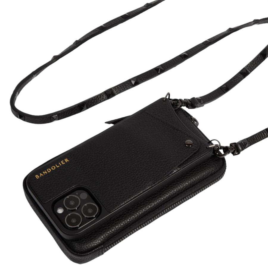 BANDOLIER ブラックショルダーケースiPhone15スマホケース BANDOLIER バンドリヤー iPhone15 15 Pro 15 Pro Max 15 Plus
