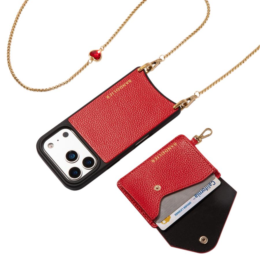 BANDOLIER iPhone 17 Pro ケース レッド BANDOLIER（バンドリヤー） スマホショルダー iPhone17 17Pro 17Pro