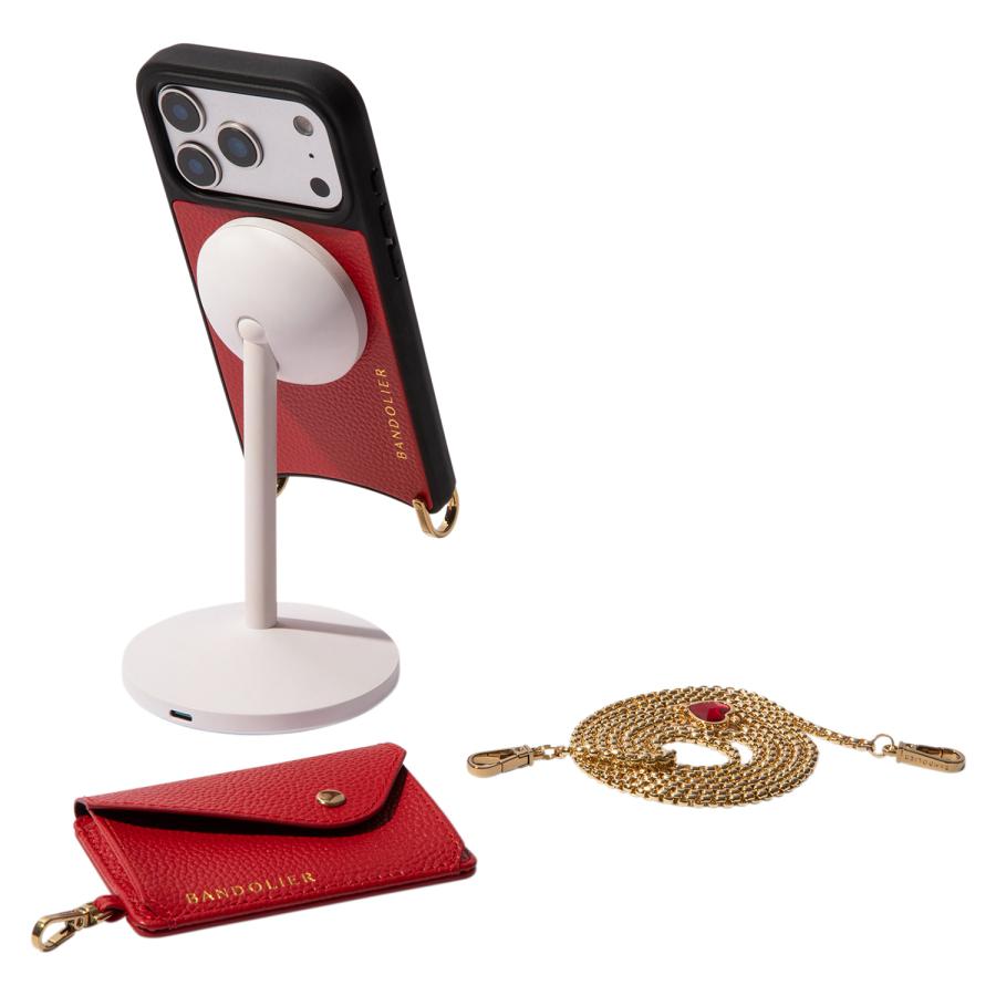 BANDOLIER レッド iPhone 17 PROケース BANDOLIER（バンドリヤー） スマホショルダー iPhone17 17Pro 17Pro
