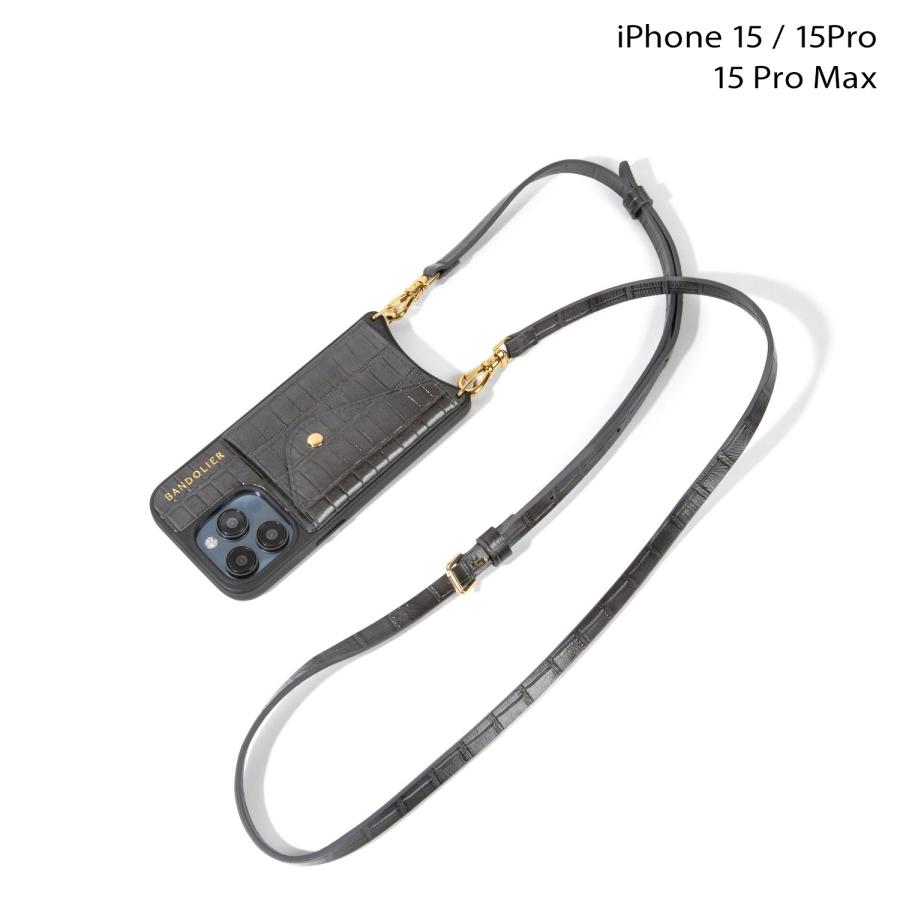 美品BANDOLIER スマホショルダー スマホケース iPhone15Pro BANDOLIER バンドリヤー スマホショルダー スマホケース