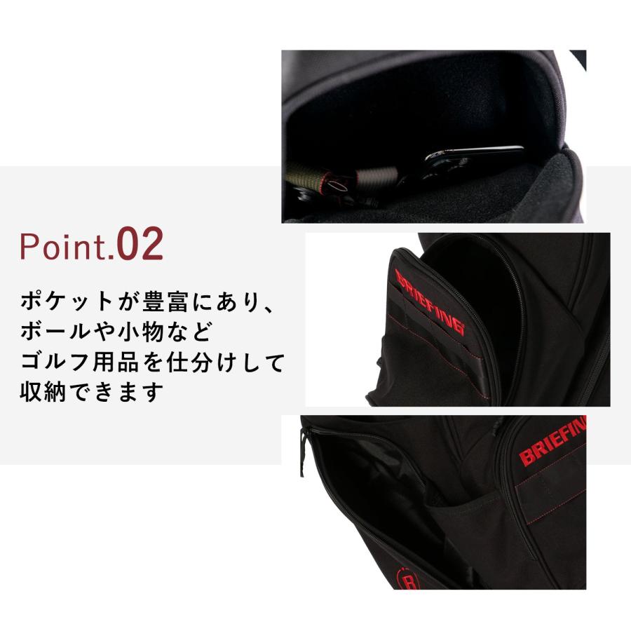 BRIEFING - ブリーフィング BRIEFING キャディバッグ ブラックBRG203D21 ブリーフィング BRIEFING キャディバッグ ブラックBRG203D21