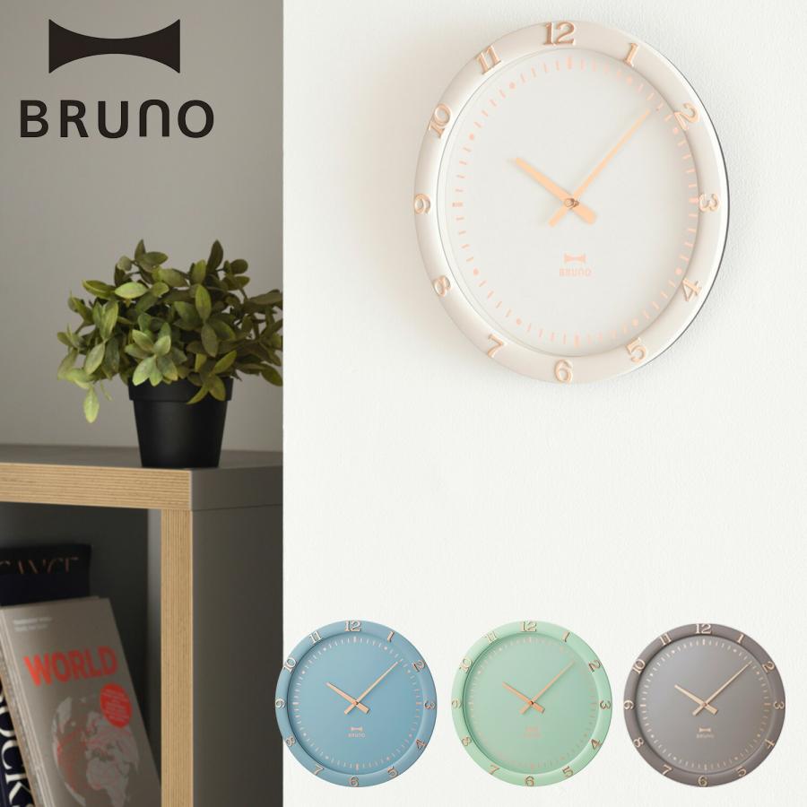 ブルーノ BRUNO 掛け時計 パステルウォールクロック 壁掛け 北欧 モダン アナログ ラウンド型 丸 シンプル インテリア BCW040 | BRUNO