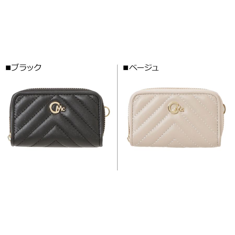 CECIL McBEE セシルマクビー キーケース キーホルダー レディース 4連 キルト QUILT KEY CASE ブラック ベージュ 黒 CM127003｜biget｜04