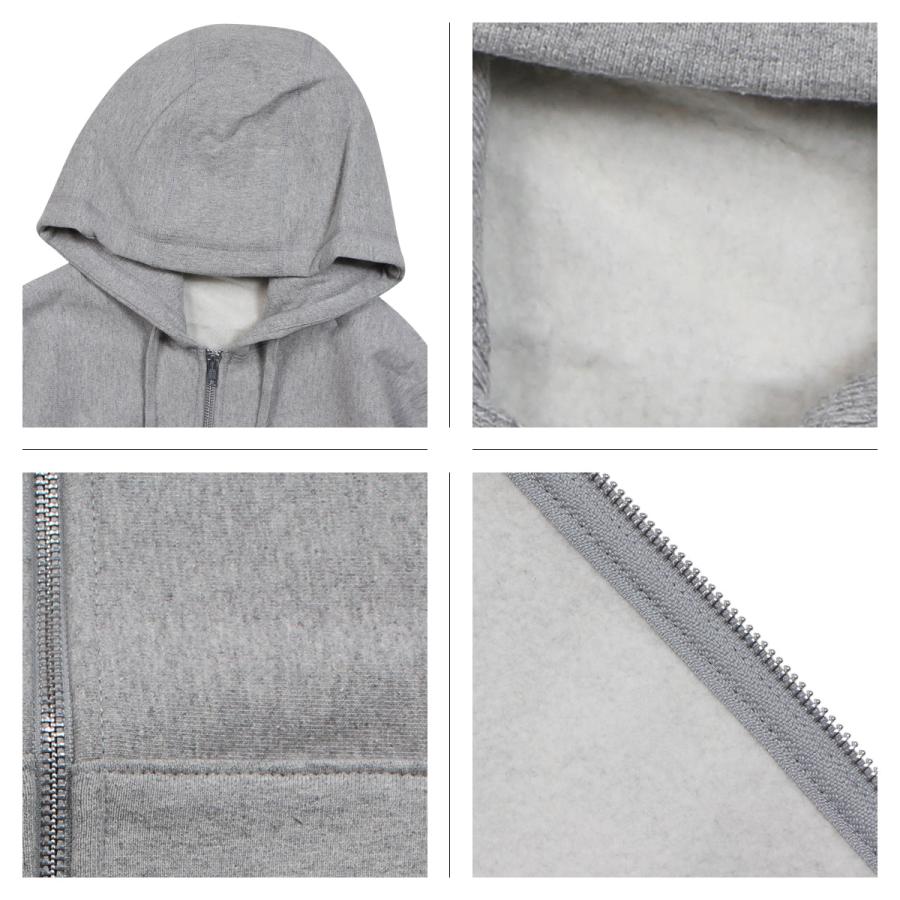 HOUSE OF BLANKS ハウスオブブランクス ジップアップパーカー スウェット 無地 メンズ リバースウィーブ カナダ製 ZIP HOODED SWEATSHIRT｜biget｜08