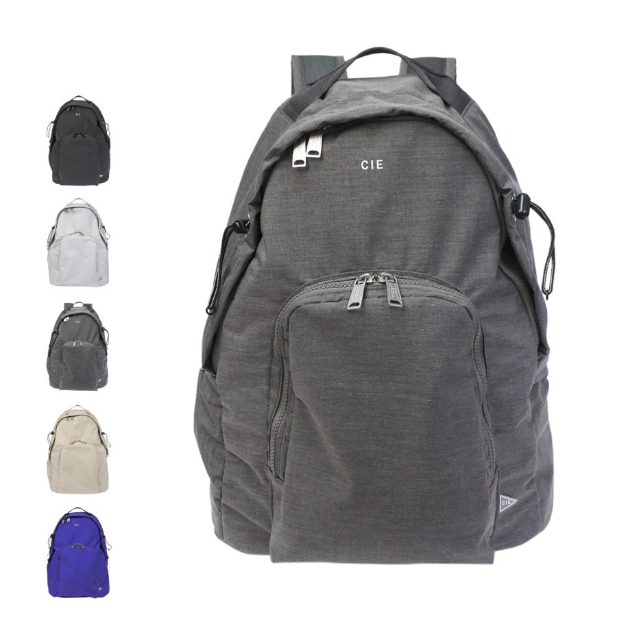 CIE シー リュック バッグ バックパック メンズ レディース TENDER DAYPACK ブラック ライトグレー グレー ベージュ ブルー 黒 042500 CIE（シー） リュック バッグ バックパック メンズ レディース TENDER