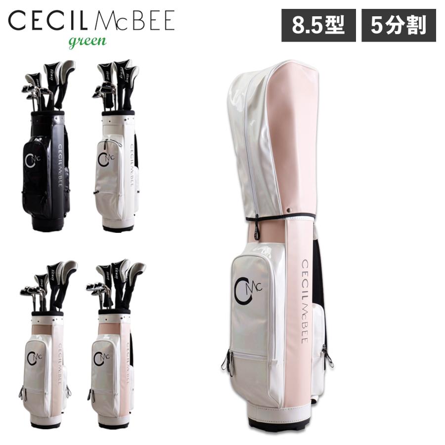 CECIL McBEE キャディバッグ　ホワイト セシルマクビーグリーン CECIL McBEE green キャディバッグ