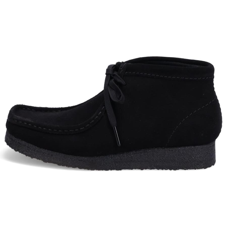 Clarks Originals クラークス オリジナルズ ブーツ ワラビーブーツ レディース WALLABEE BOOTS ブラック 黒 26155521｜biget｜03