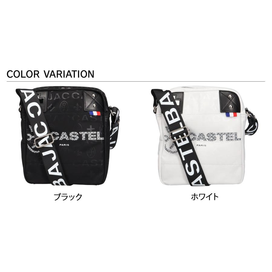 CASTELBAJAC ショルダーバッグ ブラック/ホワイト CASTELBAJAC カステルバジャック ショルダーバッグ ミニ メンズ