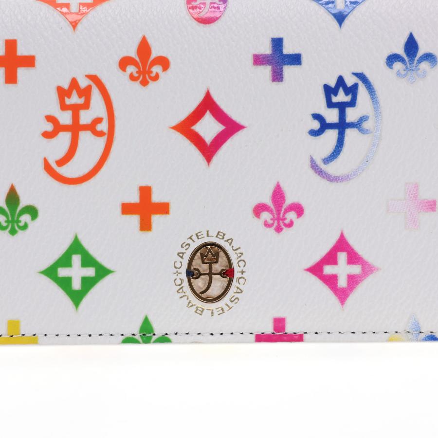 CASTELBAJAC ロゴ入り 長財布 ホワイト CASTELBAJAC ロゴ入り 長財布 ホワイト カステルバジャック 財布