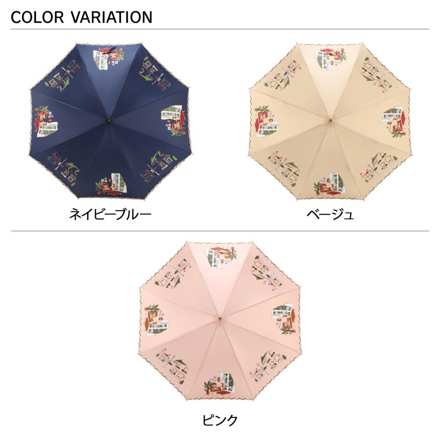 DAKS（ダックス） 長傘 雨傘 レディース 60cm 軽量 日本製 ネイビー