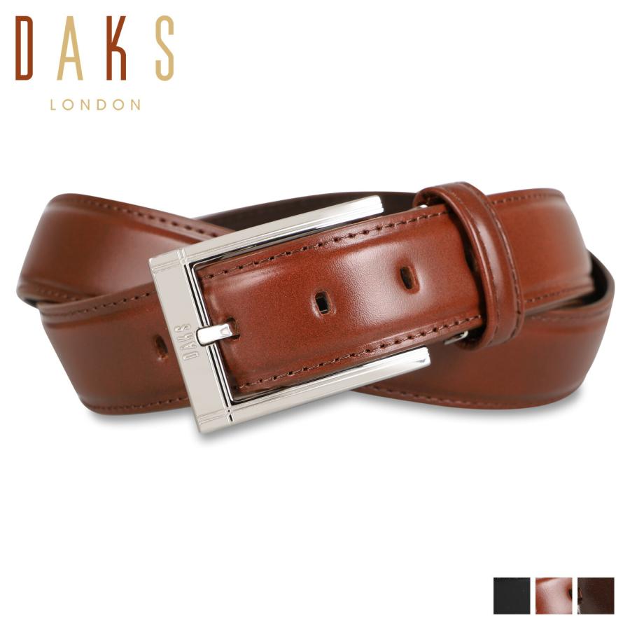 DAKS（ダックス） ベルト メンズ 本革 LEATHER BELT ブラック ブラウン