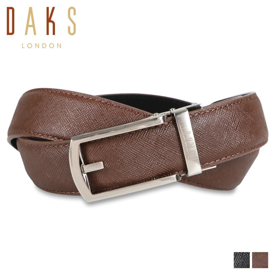 DAKS ダックス ベルト メンズ 本革 LEATHER BELT ブラック ダークブラウン 黒 DB16390 DAKS（ダックス） ベルト メンズ 本革 LEATHER BELT ブラック ダーク