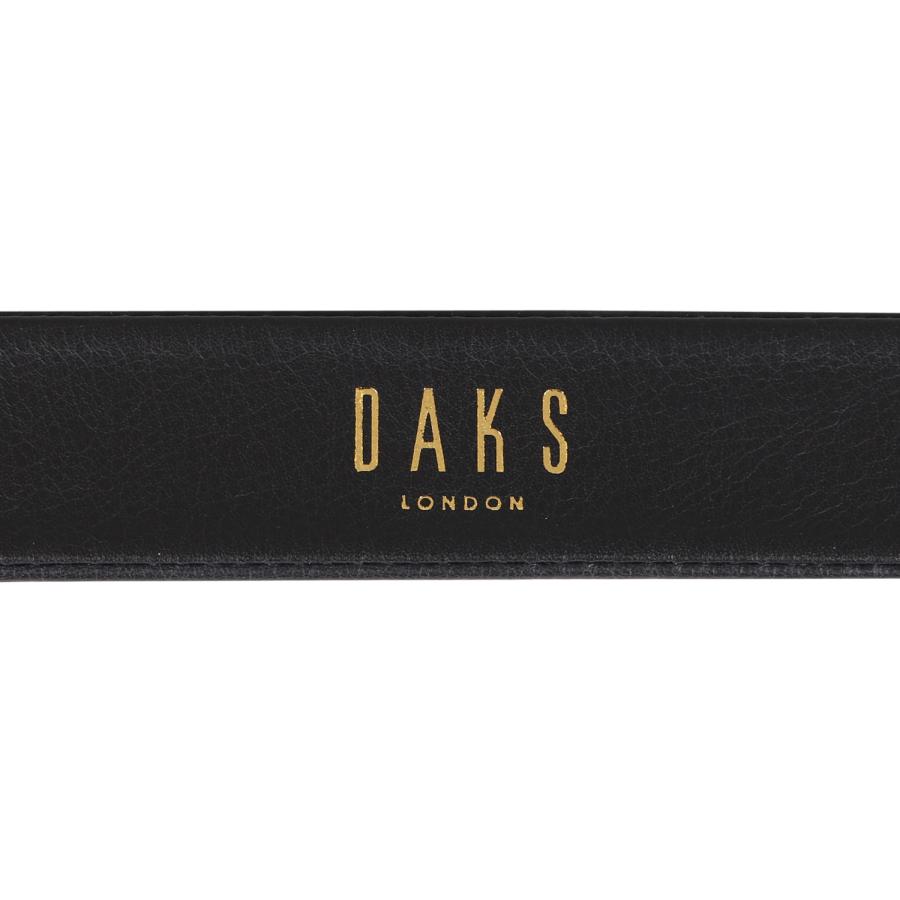 DAKS（ダックス） ベルト メンズ 本革 LEATHER BELT ブラック ダーク