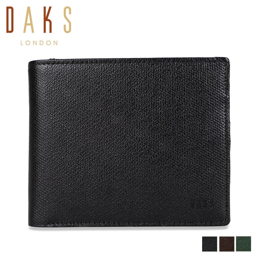 DAKS ダックス 二つ折り財布 メンズ WALLET ブラック ブラウン グリーン 黒 DP34414 DAKS（ダックス） 二つ折り財布 メンズ WALLET ブラック ブラウン