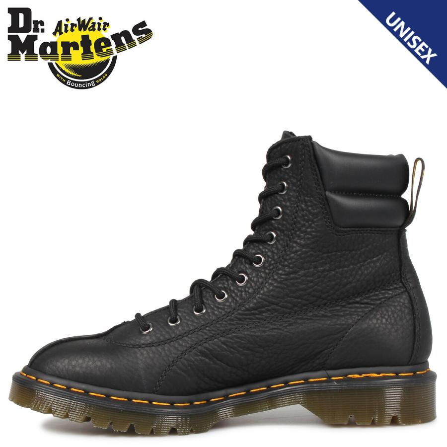 Dr.Martens ãã¯ã¿ã¼ãã¼ãã³ 10ãã¼ã« ãã¼ã ã¡ã³ãº ã¬ãã£ã¼ã¹ SANTO GRIZZLY 10EYE BOOT ãã©ãã¯ é» R24969001 :dr-r24969001