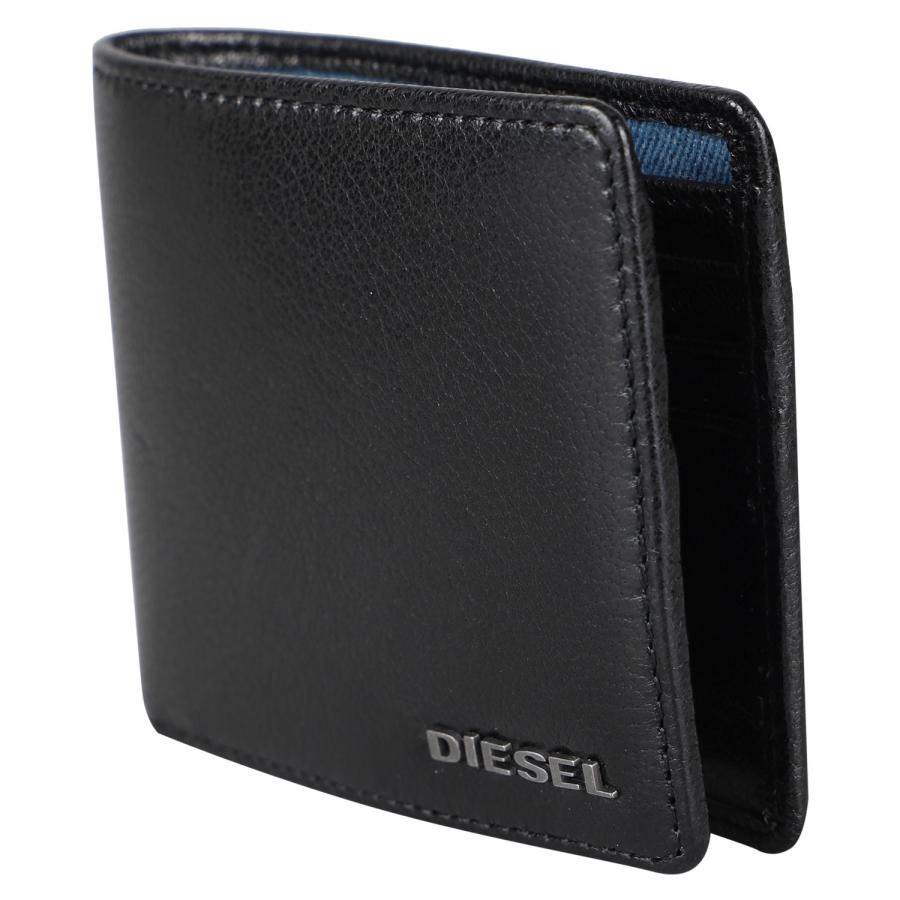 DIESEL ディーゼル 二つ折り財布 メンズ デニム NEELA XS WALLET ブラック 黒 X08181P4229｜biget｜03
