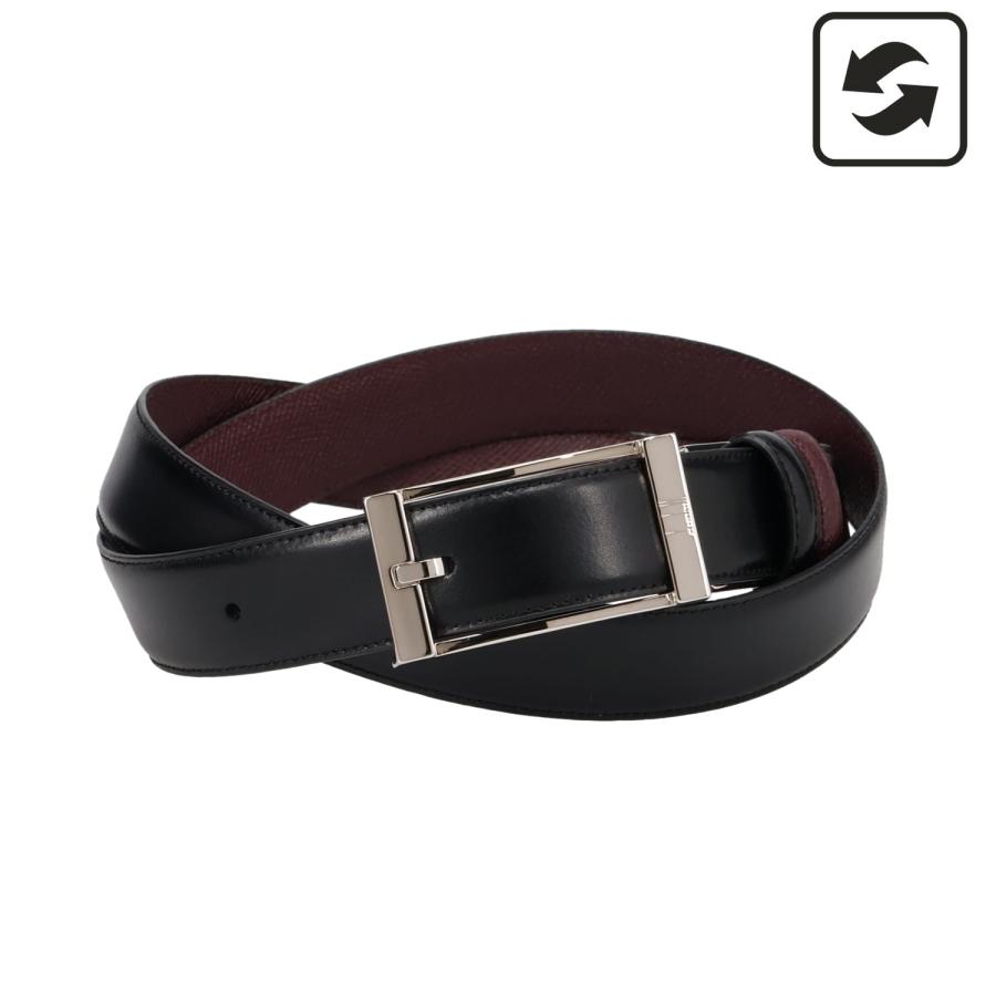 Dunhill 本革ベルト dunhill ダンヒル 本革 レザーベルト ブラック