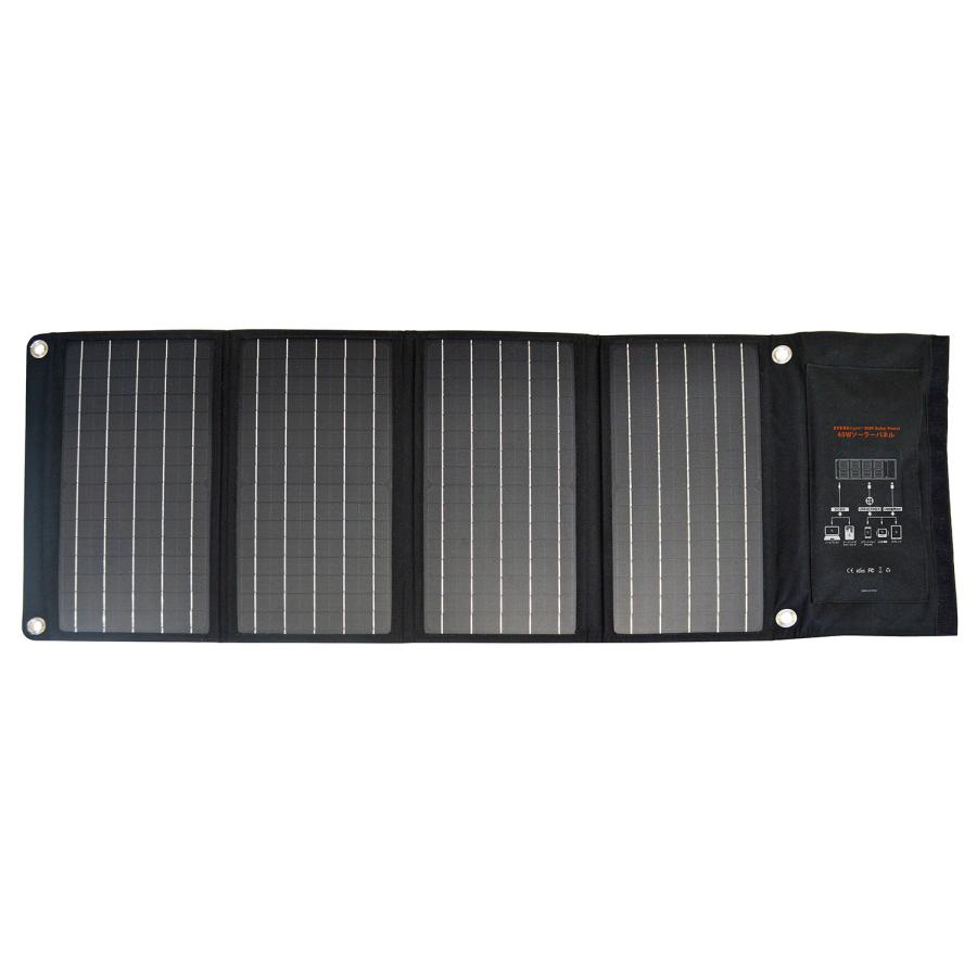EVERBright エバーブライト ソーラーパネル 充電 太陽光 40W 小型