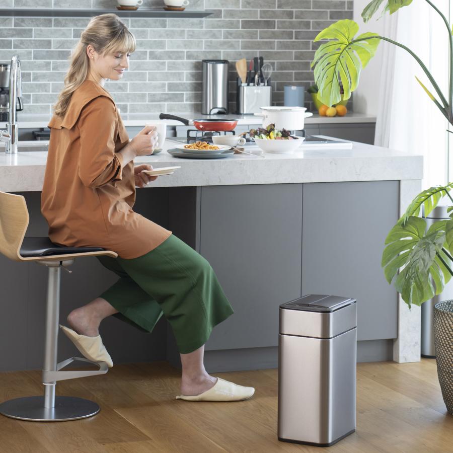 イーケーオー EKO ファントムプロ センサービン ゴミ箱 ダストボックス 18L ふた付き 自動 キッチン ゴミ袋が見えない PHANTOM PRO SENSOR BIN 18L EK9577_5
