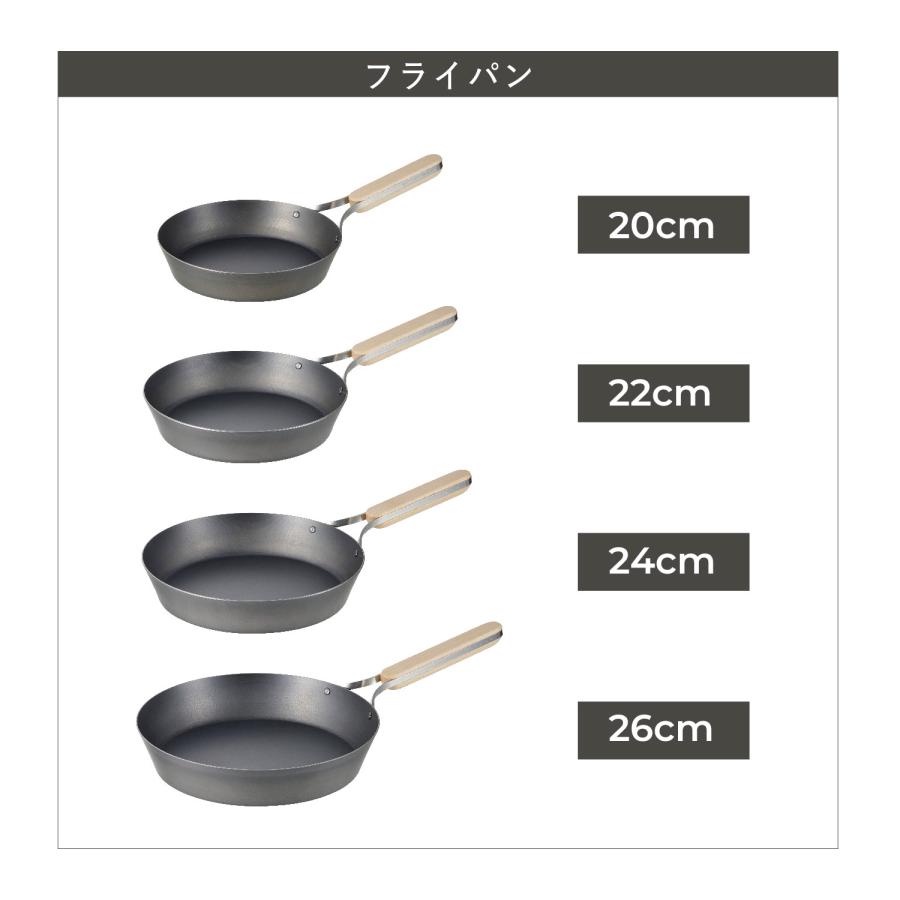 enzo エンゾウ 中華鍋 フライパン 28cm IH ガス対応 鉄 IRON WOK en