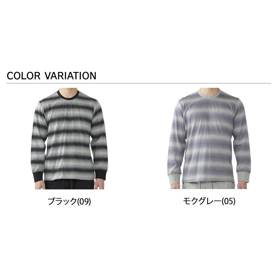 エポカ ウォモ EPOCA UOMO Tシャツ 長袖 ロンT カットソー メンズ ボーダー クルーネック ブラック グレー 黒 0417-39 EPOCA UOMO（エポカ ウォモ） エポカ ウォモ Tシャツ 長袖 ロンT