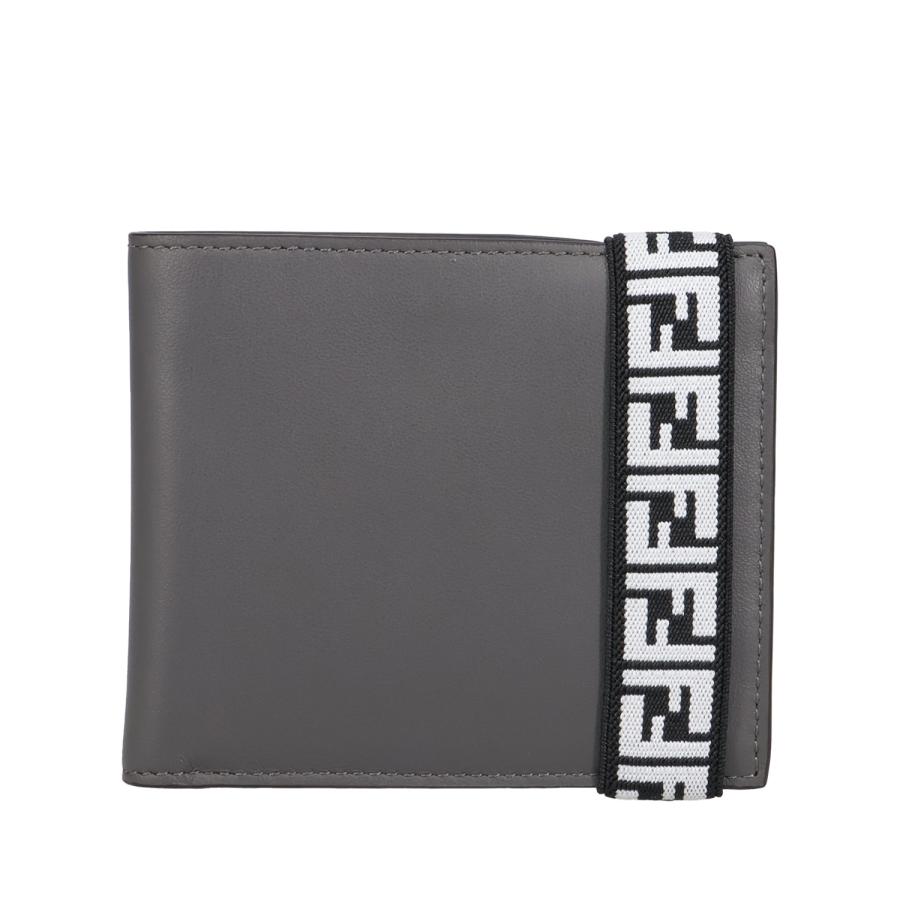 FENDI フェンディ 財布 二つ折り メンズ BI-FOLD WALLET グレー 7M0266 A8VC | FENDI