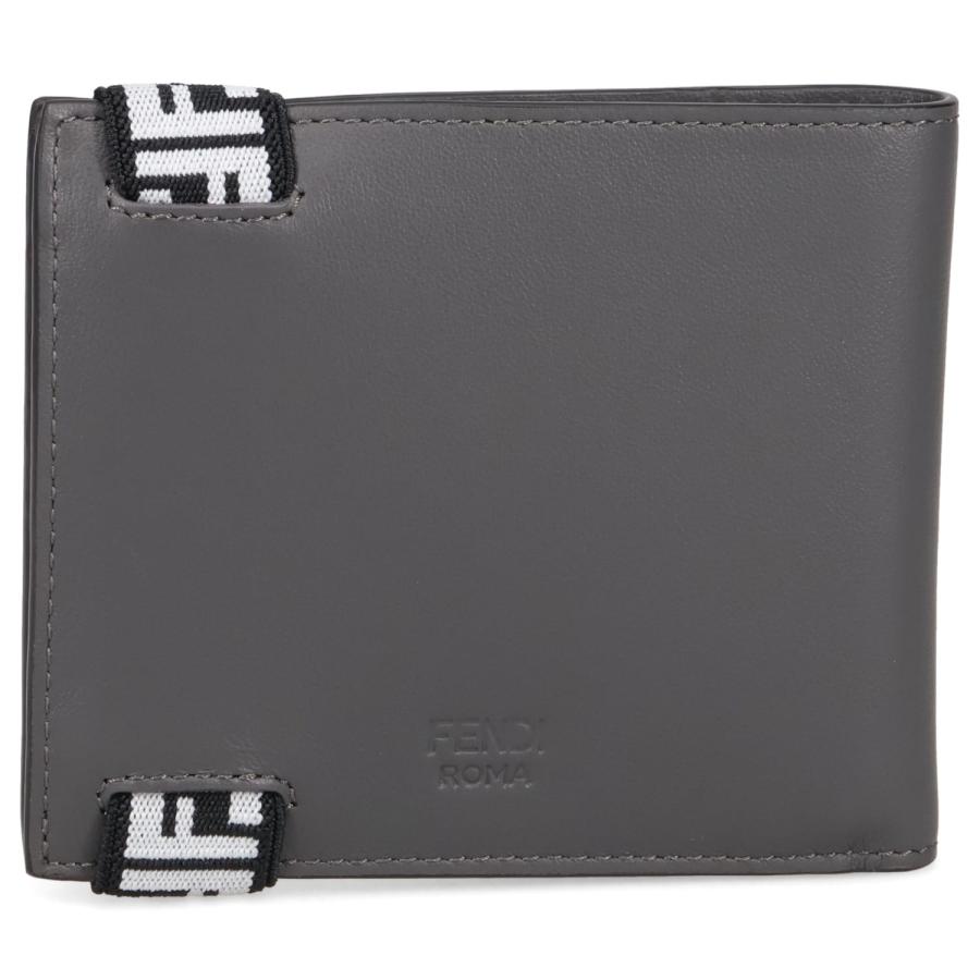 FENDI フェンディ 財布 二つ折り メンズ BI-FOLD WALLET グレー 7M0266 A8VC | FENDI | 02