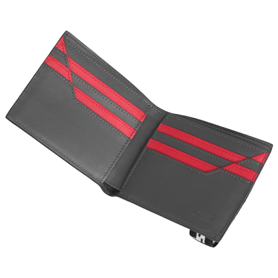 FENDI フェンディ 財布 二つ折り メンズ BI-FOLD WALLET グレー 7M0266 A8VC | FENDI | 05