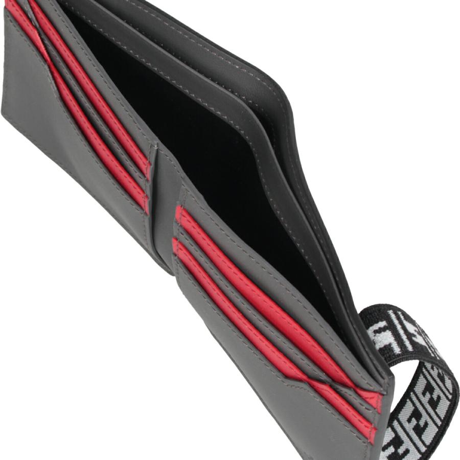 FENDI フェンディ 財布 二つ折り メンズ BI-FOLD WALLET グレー 7M0266 A8VC | FENDI | 06