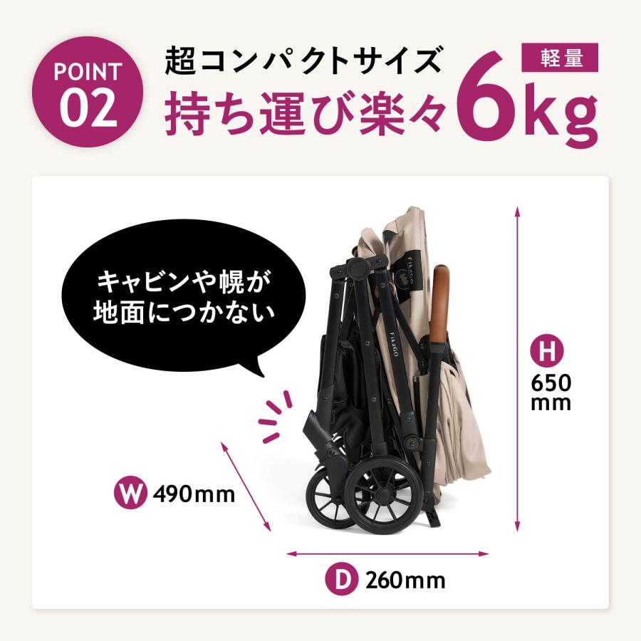 FikaGO フィカゴー ペットカート 小型犬用 ドッグカート ペット