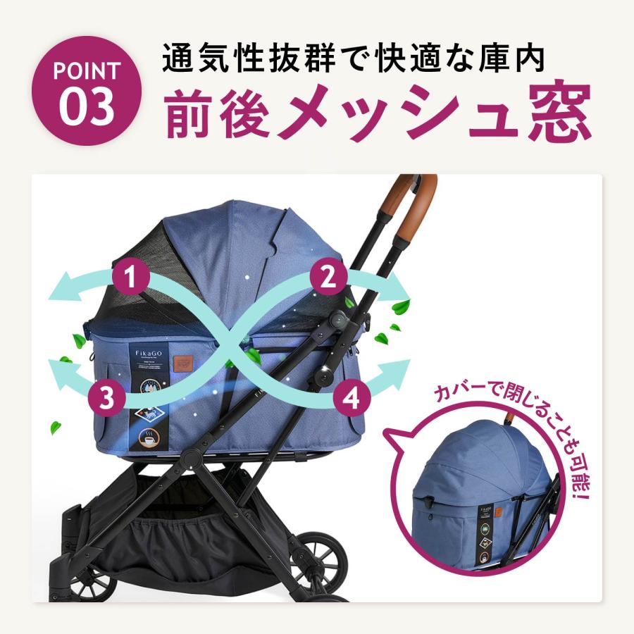 FikaGO フィカゴー ペットカート 小型犬用 ドッグカート ペット