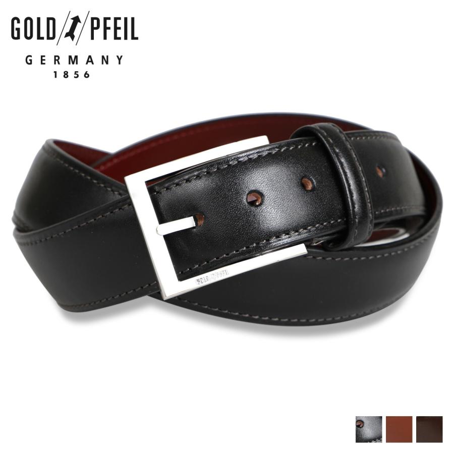 ゴールドファイル GOLD PFEIL ベルト メンズ 本革 LEATHER BELT GB52412 GOLD PFEIL（ゴールドファイル） GOLD PFEIL ベルト メンズ 本革