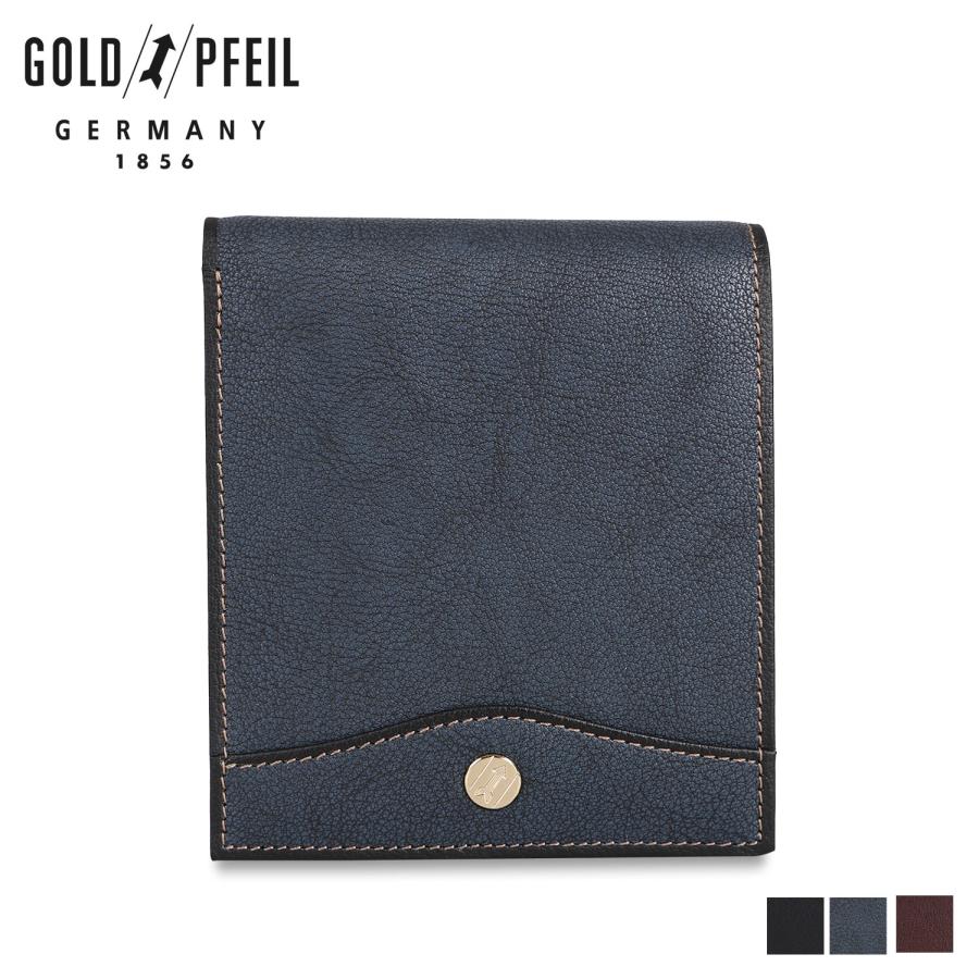 GOLD PFEIL（ゴールドファイル） 二つ折り財布 メンズ 本革 OXFORD