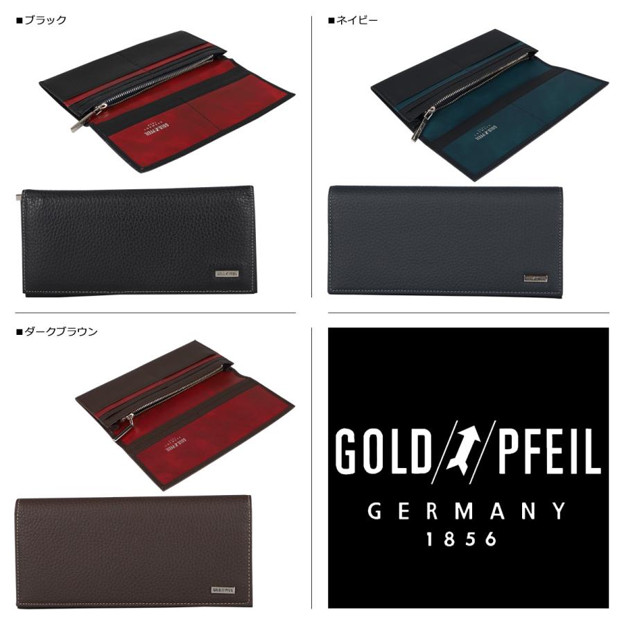 未使用 GOLD PFEIL GP24118 長財布 本革 箱付 GOLD PFEIL（ゴールドファイル） 長財布 メンズ 本革 SUPERIOR LONG