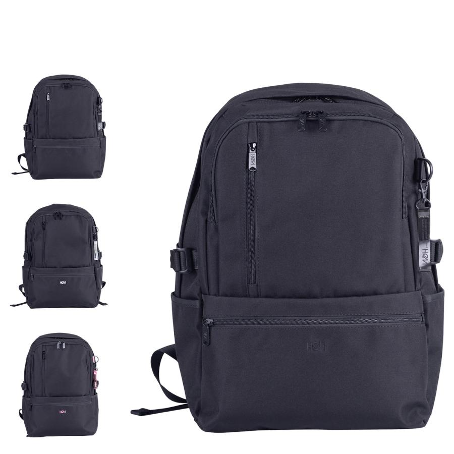 HeM ヘム リュック バッグ スクールリュック フェイヴ デイパック メンズ レディース 通学 女子 男子 中学生 高校生 撥水 ブラック 39719 HeM（ヘム） リュック バッグ スクールリュック フェイヴ デイパック