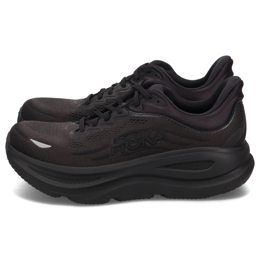 HOKA ONEONE（ホカ オネオネ） スニーカー ボンダイ 9 ワイド メンズ 厚底 BONDI 9 WIDE ブラック 黒 ...
