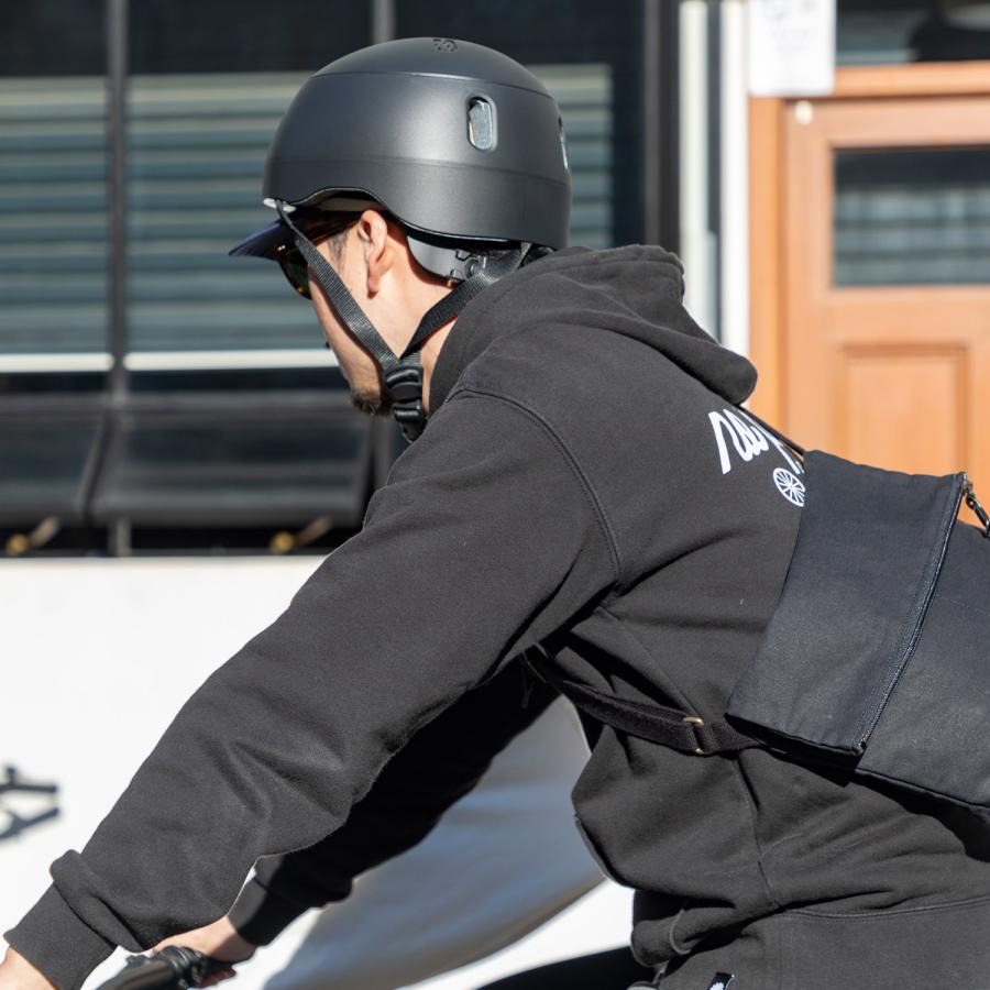 kumoa（クモア） ヘルメット 自転車 ナイロンバイザー 大人用 メンズ