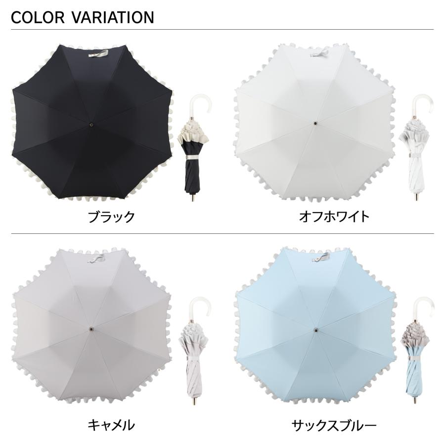 LANVIN en Bleu ランバンオンブルー 日傘 完全遮光 晴雨兼用 ショート