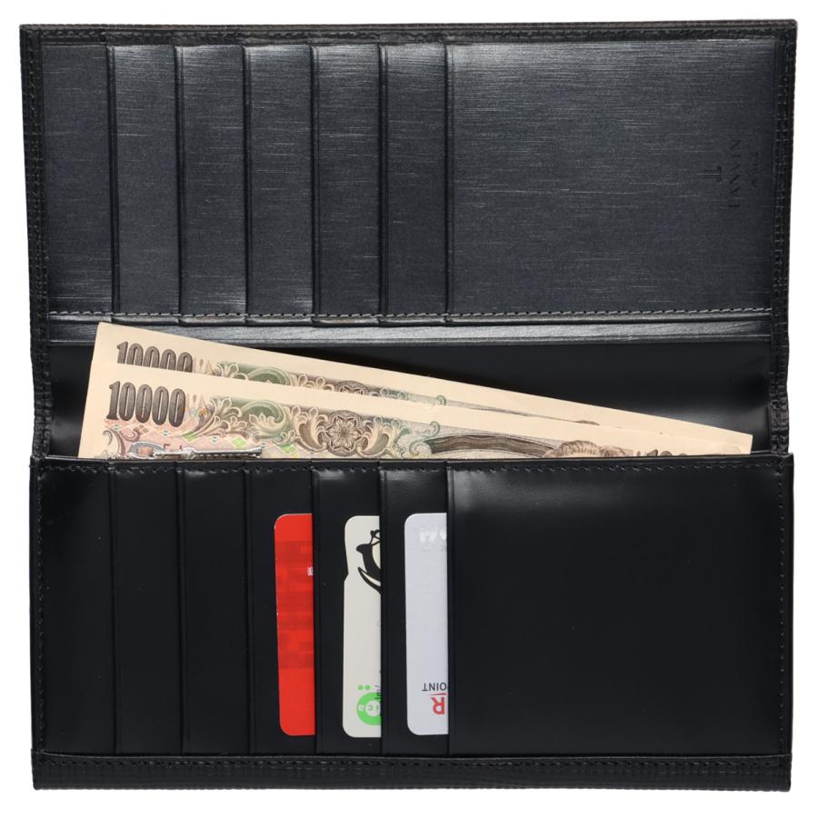 LANVIN en Bleu ランバンオンブルー 長財布 メンズ 本革 ゼブダ