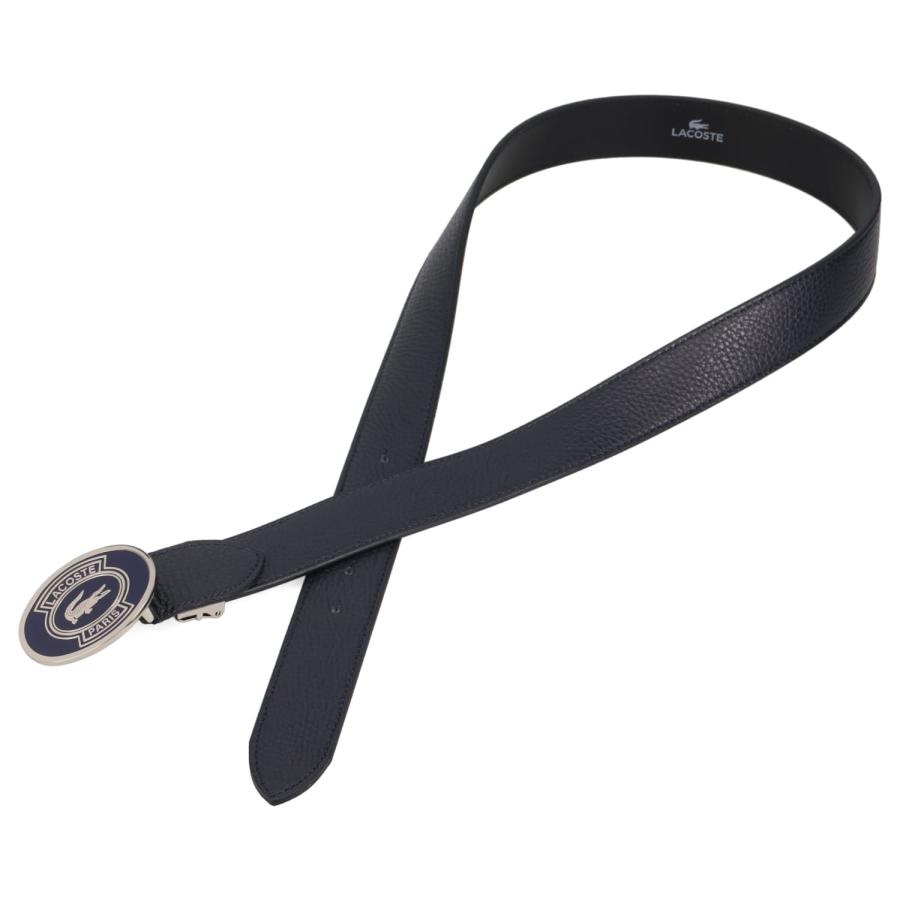 LACOSTE（ラコステ） ベルト メンズ 本革 牛革 日本製 BELT ブラック