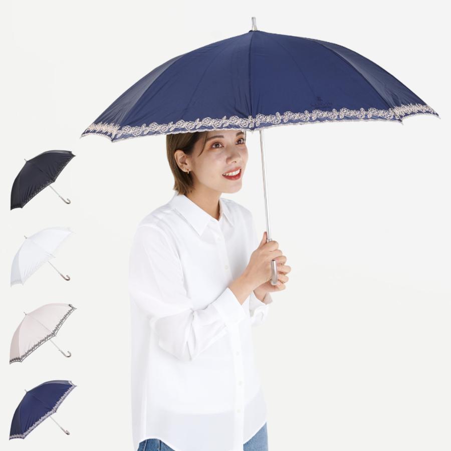 LANVIN ランバン コレクション 長傘 雨傘 ドット ブルー LANVIN
