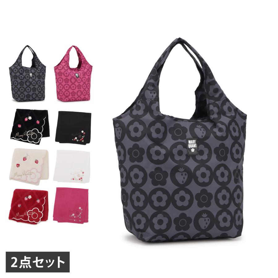 MARY QUANT（マリークヮント） エコバッグ ハンカチ 2点セット